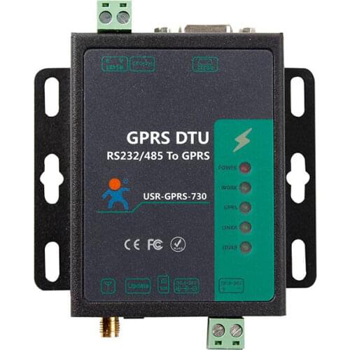 USR-GPRS232-730 RS232 / RS485 GSM Modems Support GSM/GPRS GPRS to Serial Converter DTU Flow Control RTS CTS