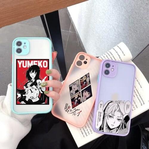 ZUIDID Kakegurui Jabami Yumeko Hard Phone Case For iPhone 11 12 Pro Max XS 8 7 SE20 XR Plus Japan Anime Clear Matte Cover Fundas