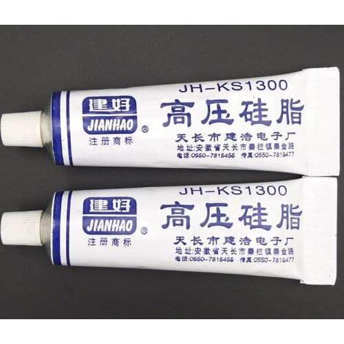 2PCS JH-KS 1300 High Pressure Silicone Grease Translucent TV Insulation Moisture Rust Rubber Metal Lubricating Cream Non-Curing