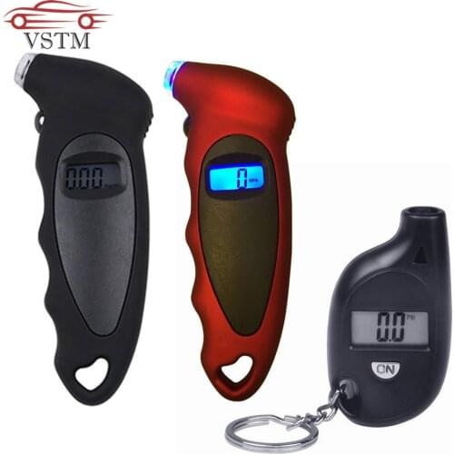 2018 Digital Tire Pressure Gauge Meter Bicycle Bike Car Tire Diagnostic Tool 0-150 PSI Backlight LCD Air Pressure Gauge Tester