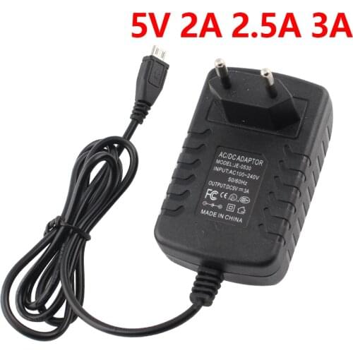 Power Adapter Supply DC 5V 3A 2.5A 2A Micro USB 5 V Volt AC/DC Power Adapter Charger EU US Plug For Raspberry Pi Zero Tablet Pc