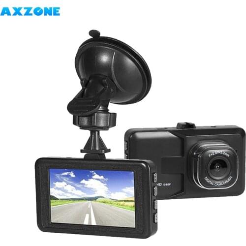 AXZONE Mini Car camera Dash cam Full HD 1080P with 3" LCD Screen 170 degree viewing angle G-sensor Night Vision Motion detector