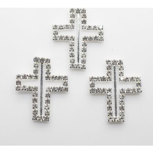 Free Shipping Wholesale 60pcs/lot 33x27mm Rhinestone Slider Rhinestone Buckle For Hair Flower Wedding Invitation WW002