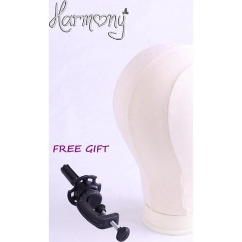 Free shipping!! (Off-white, White, Black) HARMONY 2 pieces Canvas block head display for wig making with polyurethane inside