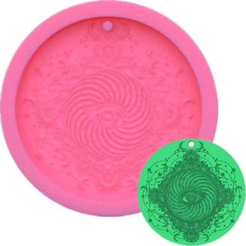 N0HE Shiny Glossy Silicone Resin Molds Evil Eye Listing Keychain Mold DIY Keychain Pendant Jewelry Epoxy Resin Crafting Molds