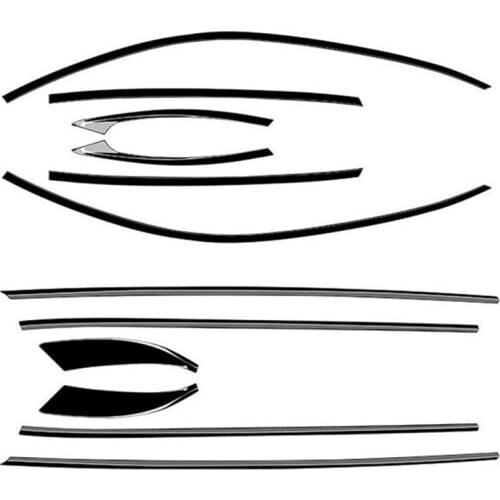 CEYUSOT FOR 12PCS New Mazda CX-5 Window Trim Car Shutter CX5 Body Kit Car Side Spoiler Modification Black Accessories 2017-2021