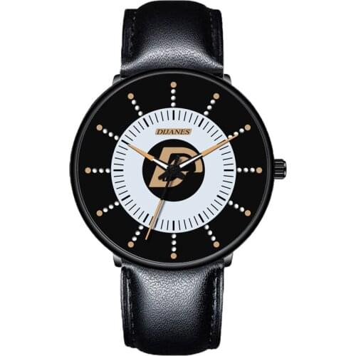 Reloj Hombre Fashion Casual Mens Quartz Watches Luminous Dial Hands Watch Leather Belt Wristwatch for Men Male Clock Masculino