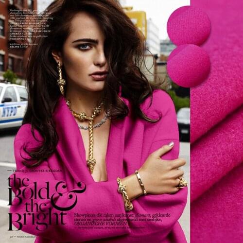 Sided woolen fabric fluffy texture of wool fabric winter clothing fabrics cashmere fabrics wholesale high quality wool cloth