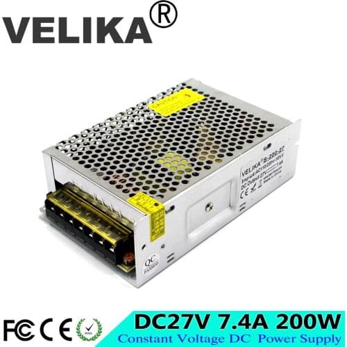 Single Output Power Supply dc27V 7.4A 200w Switching Power Source 110v 220v AC DC 27V Converter For CNC CCTV Stepper Motor