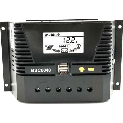 80A/60A/50A/40A/30A/20A/10A 12/24/36/48V Solar Charge controller 12V 24V 36V 48V Auto Backlight LiFePO4 lithium Battery 3.2V 3.7