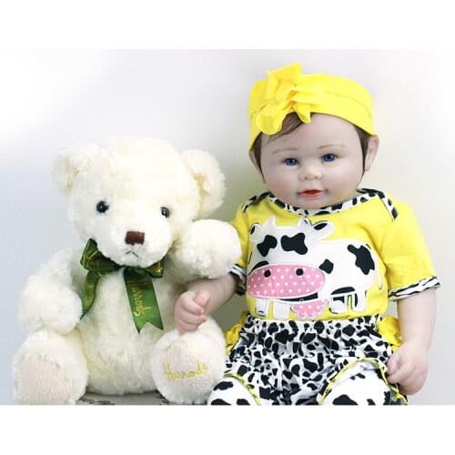 48cm Reborn Baby Dolls Full Body Silicone Girl Boy Christmas Gifts Bath Toy Dolls Xmas Birthday Gfit Fashion Present For Child