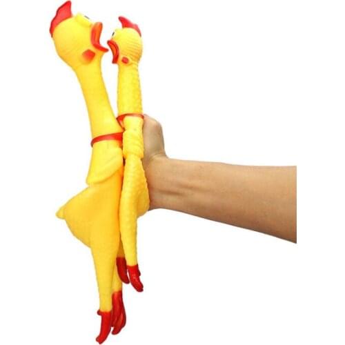 Chicken pets dog toys Squeeze Squeaky Sound Funny Toy Safety Rubber For Dogs Molar Chew Toys
