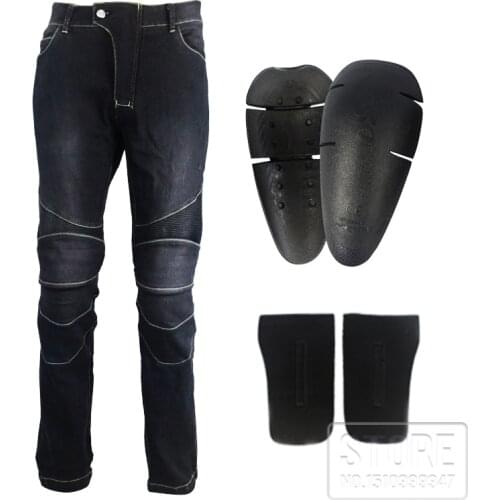 Motorcycle Protective Jeans moto Autocycle Protection Pants Motocross Hip protector moto Trousers Racing CE Knee pads Jeans