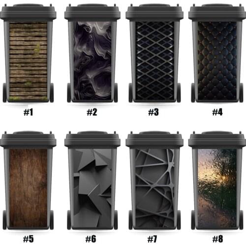 Rubbish Bin Sticker Abstract Wallpaper mural Wall Print Decal Removable Photo self adhesive Gift Home Art Kitchen Accessorries