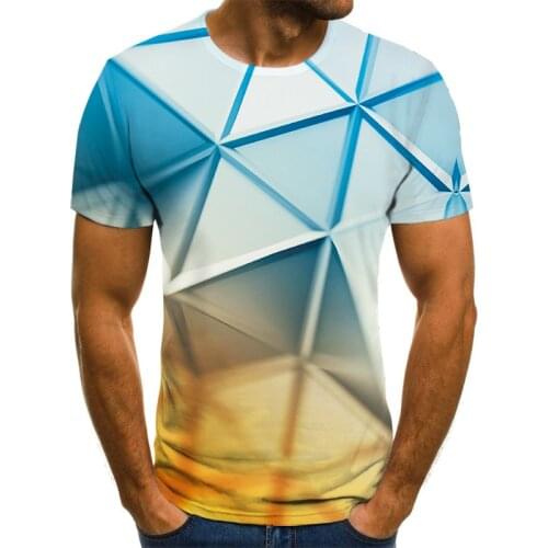 2021 new three-dimensional graphic t shirt male casual tops interesting 3D t-shirts male summer O-neck plus size streetwear