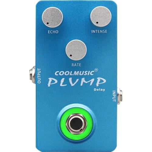 Delay Guitar Effects Pedal Metal Shell True Bypass For Electric Guitar Blue