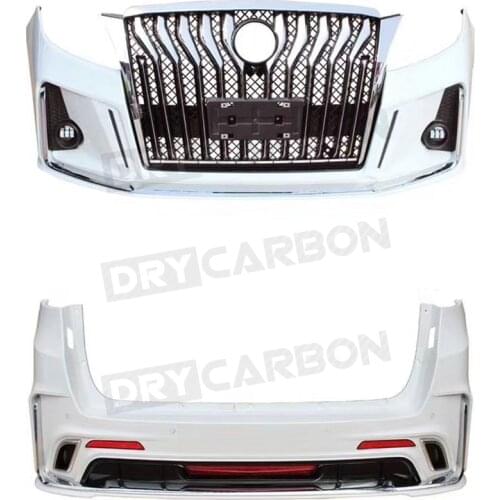 Car Front Bumper Mesh Grill Rear Bumper Spoiler Lip Cover For Buick GL8 PP Unpainted Body Kit Car Styling