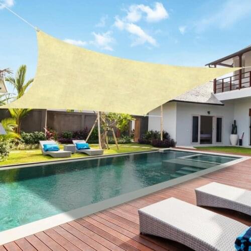 UV Protection Sun Shade Sail Rectangular Sunshade Net For Garden Patio Awings Canopy Pool Awning Camping Sun Shelter Tent