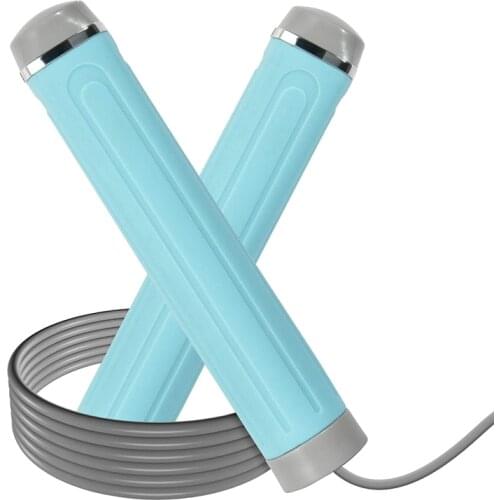 Top!-Jump Rope Weighted Handle Workout Jumping Rope for Fitness Exercise Boxing Adjustable Jumping Rope