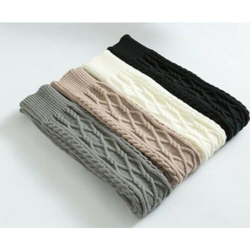 1Pair Ladies Knit Soft Over Knee Long Stocking Thigh High Warm Legging Elastic Knitted Solid Stockings