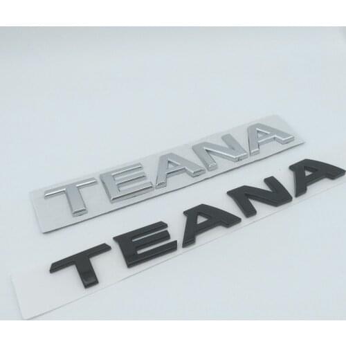 1pcs ABS TEANA car Letter Rear trunk Decals Emblem badge sticker Decal Car styling auto Accessories