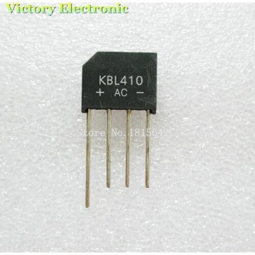 5PCS/LOT KBL410 KBL-410 4A 1000V Single Phases Diode Bridge Rectifier New