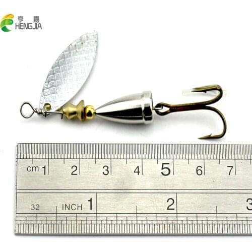 5pcs HENGJIA Spoon Fishing Lure 6.8cm 6.2g Hard Fishing Spoon bass Metal Jigging Lure Baits Spinner bait carp Fishing Tackle