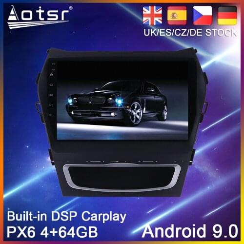 Android 10 PX6 64G Car radio Player GPS Navigation For Hyundai Santa Fe 3 2013-2016 Auto Stereo Multimedia Video Player HeadUnit