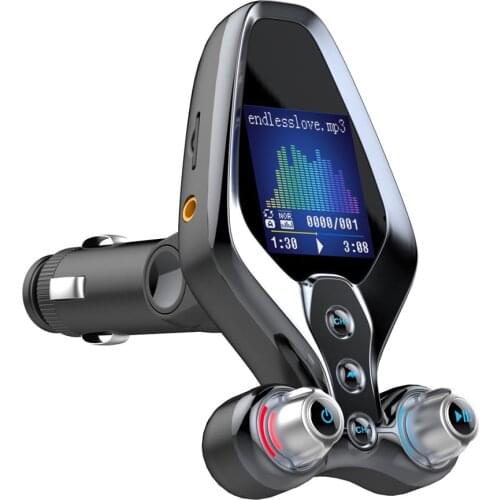 Car Bluetooth 5.0 FM Transmitter Wireless Handsfree Audio Receiver MP3 Player USB Quick Charge 3.0 Fast Charging Car Accessories