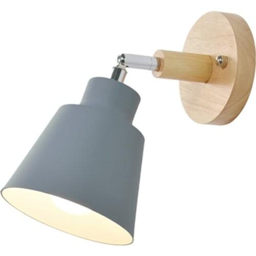 Wooden Wall Lights Bedside Wall Lamp Bedroom Wall Light Sconce for Kitchen Modern Wall Lamp Nordic Sconces