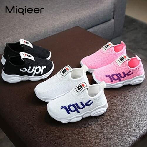 Spring Autumn Kids Shoes Lightweight Breathable Soft Anti-Slip Running Sports Shoes Baby Boys Girls Children Casual Sneakers