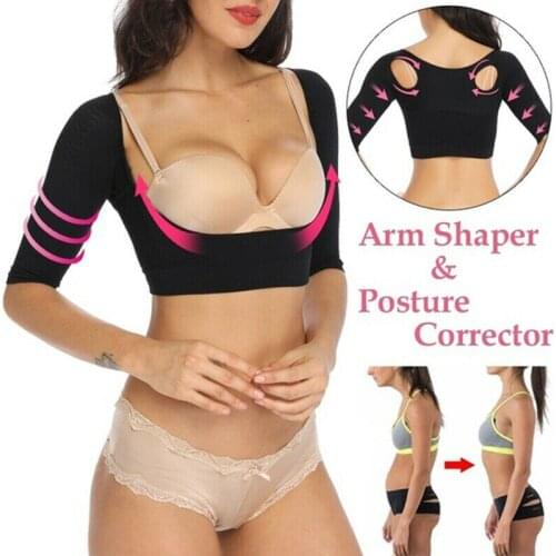 Women Upper Arm Shaper Compression Posture Shaper Tops Weight Loss Shapewear Body Shaper A66