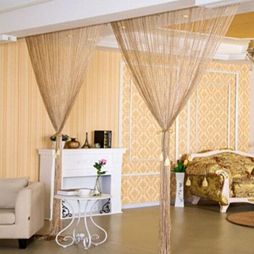 Fashion String Ribbon Curtain Room Divider Beads Door Window Panel Wedding Party Modern Home Decoration