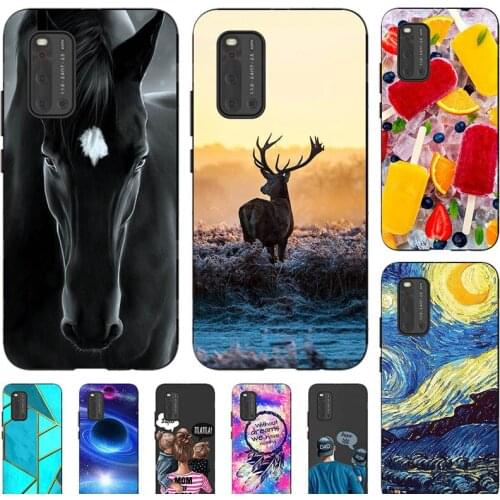 Fashion Bumper Cute Case For Vivo V19 6.44" Case Soft Silicone Cat Horse Flower Cover Back Shell