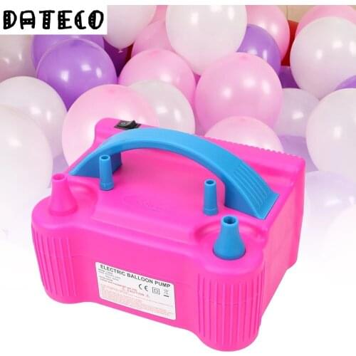 2021New Electric Balloon Inflator Double Hole Inflatable Air Ballon Pump Birthday Balloons Fast Aerated Tool Ballons Accessories