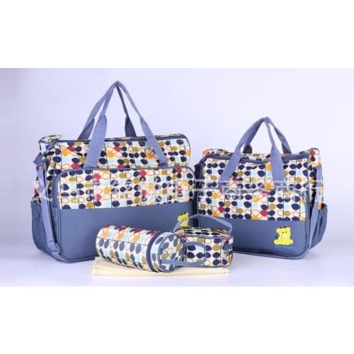2019 New Multi-function Foreign Trade Mummy Bag Five-piece Set Size Large Capacity To-do Bag Shoulder Slung Handbag