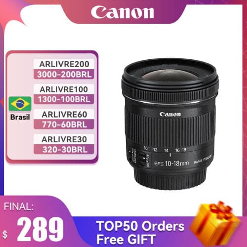 Canon 10-18mm Lens Canon EF-S 10-18 mm f/4.5-5.6 IS STM Lens for Canon 1300D 600D 700D 750D 250D 60D 70D 80D 90D 77D 7D T3i T5i