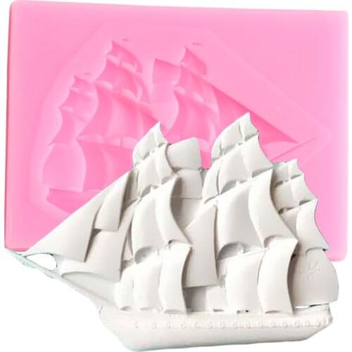 Sailboat Cake Tool Baking Silicone Molds High Temperature DIY Cake Decorating Tools Fondant Chocolate Candy Moulds