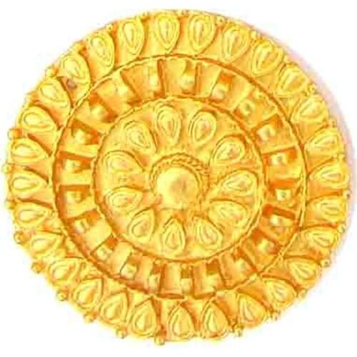 HOT gold metal round charm ladys fashion beach slippers interchangable DIY decoration button accessory with screw rivet 6pcs x