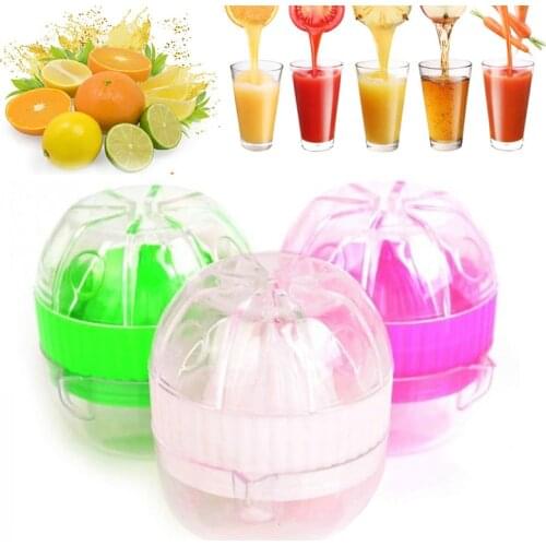 Portable Manual Lemon Juicer Mini Fruit Hand Juice Bottle Small Fruit Squeezer Machine Extractor Hand Press Cup Kitchen Utensil