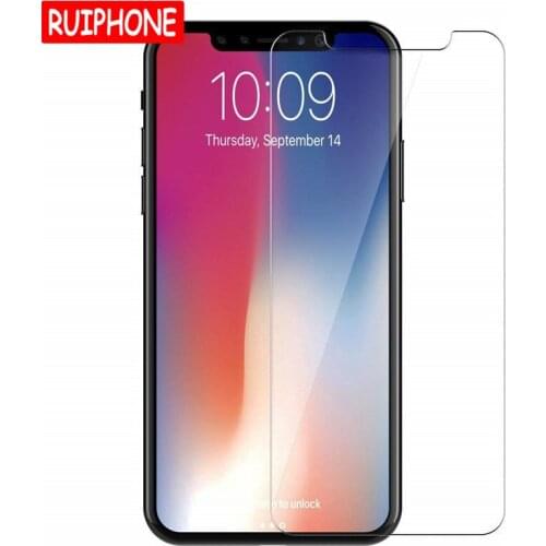 Transparent Tempered Glass For iPhone XR XS Max X 7 8 6 5 S 6S Plus Ten 10 5S SE 4 4S 5C Ultra Thin Screen Protector Cover Film
