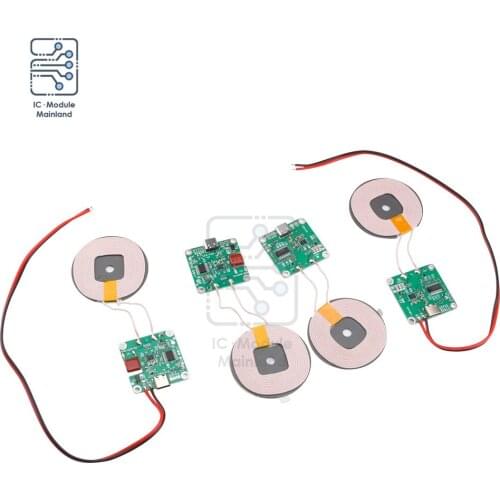 20W High Power Spacer Fast Charging Wireless Charger Transmitter Module Type-C Port + coil 0-8mm/0-10mm for Car Phone Battery