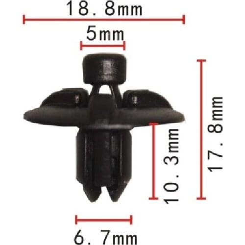 Shhworldsea 500pcs Free Shipping Push Type Retainer Fastener Clip For Toyota