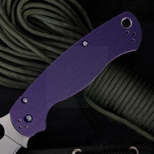 Custom Made 3K Full Carbon Fiber Folding Knife Replacement Hunting EDC Decoration Knife Accessories Mod for Spyderco Scale X8Y8