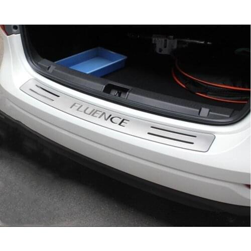 High quality stainless steel rear windowsill panel,Rear bumper Protector Sill for Renault Fluence 2011 to 2018
