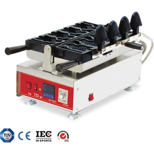 High quality Commercial ice cream taiyaki machine with fish mouth waffle maker for sale