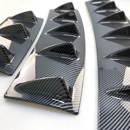 2021 Suitable For General Automobile Bumper Rear Spoiler Shark Fin Chassis Carbon Fiber Deflector