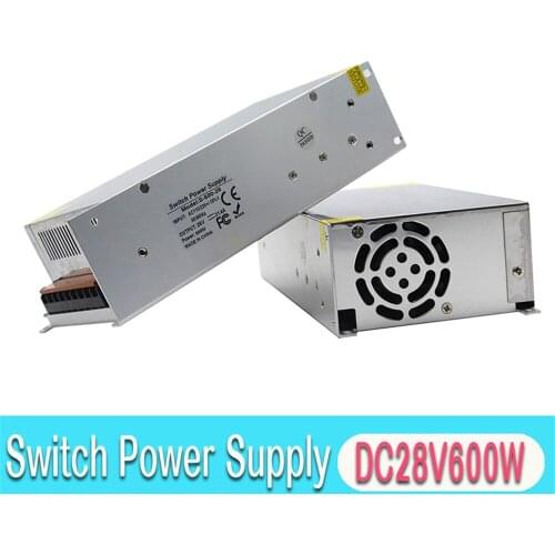 600w Switching Power Supply DC28V adjustable output voltag AC-DC 28V SMPS For Lighting Machinery mechanical Equipment