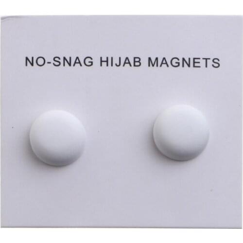 652B Magnetic Scarf Brooch Magnetic Button Brooch Pearl Pin Brooch Womens 2 Pairs No Hole Pins Brooch Magnet