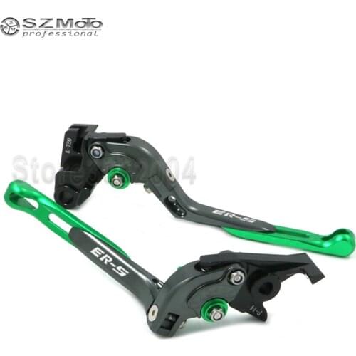 For KAWASAKI ER-5 ER5 2004-2005 Aluminum Motorcycle Accessories Folding Extendable Adjustable Brakes Clutch Levers CNC